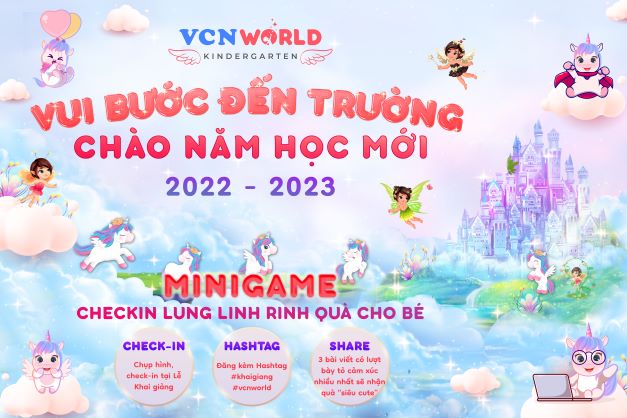 Le khai giang truong mam non vcn world